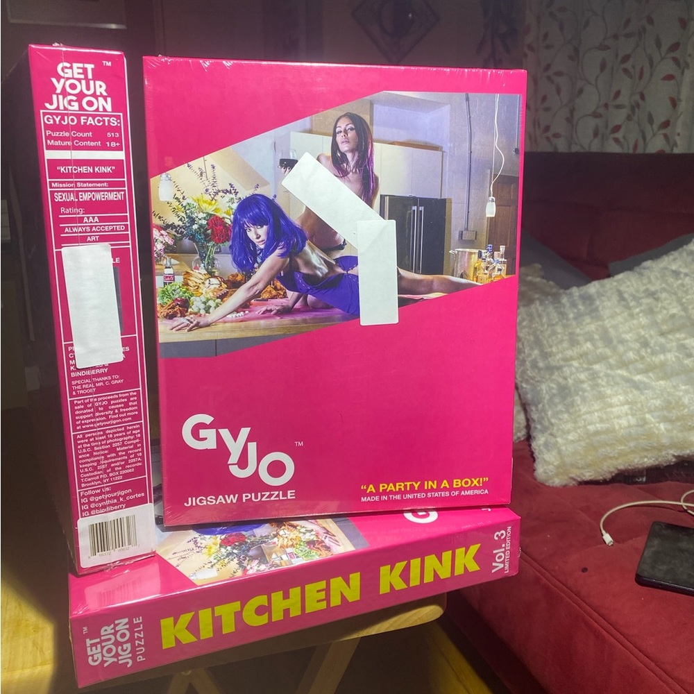 Erotica Puzzles 513 Pcs - “Kitchen Kink” 18+ Free The Nip Vol.3